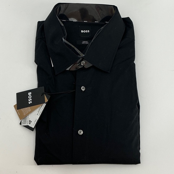 BOSS Slim Fit Easy Iron Dress Shirt Black Size 18
New With Tags - Picture 1 of 4